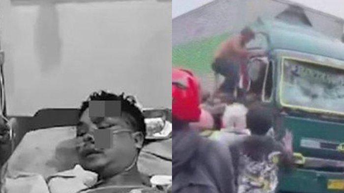 Inilah tampak JFN (24) sopir truk kontainer ugal-ugalan di wilayah Tangerang, Banten, Kamis (31/10/2024) sore hingga tabrak belasan kendaraan.