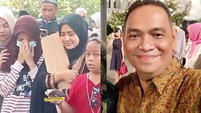 Isak tangis mewarnai pemakaman aktor pemain sinetron Tukang Ojek Pengkolan (TOP), Sopyan Dado. Putri bungsunya terlihat menangis sesenggukan