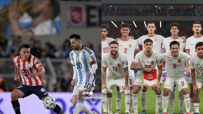 (Kiri) Paraguay vs Argentina, (kanan) Timnas Indonesia. Jadwal siaran langsung pertandingan sepak bola pekan ini, Jumat 15 November 2024. Timnas Indonesia vs Jepang pukul 19.00 WIB doi RCTI, Paraguay vs Argentina di Indosiar