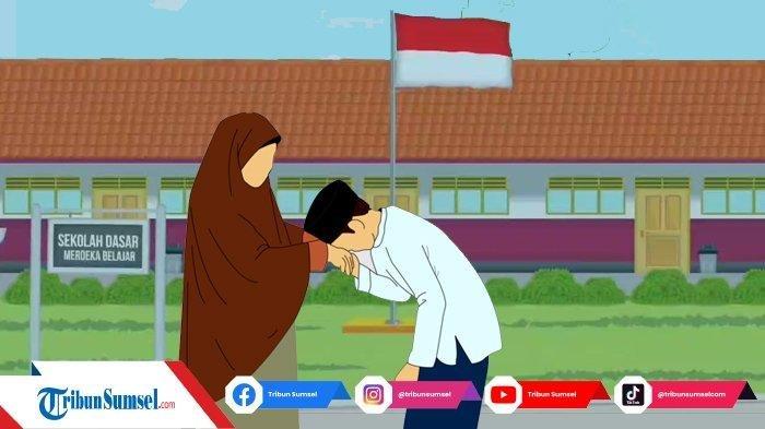 ILUSTRASI GURU DAN SISWA SEDANG BERSALAMAN TANGAN - Inilah Kalender Pendidikan 2025: Jadwal Libur Sekolah Jelang Puasa Ramadhan dan Libur Sekolah Semester 2