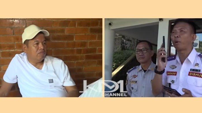 DISHUB SOAL PUNGLI. Kepala Bidang Lalu Lintas dan Angkutan Dinas Perhubungan (Dishub) Kabupaten Bogor Dadang Kosasih mengungkap duduk perkara kasus pemotongan uang kompensasi sopir angkot di kawasan Puncak kepada Dedi Mulyadi melalui via telepon, Minggu, (6/4/2025)