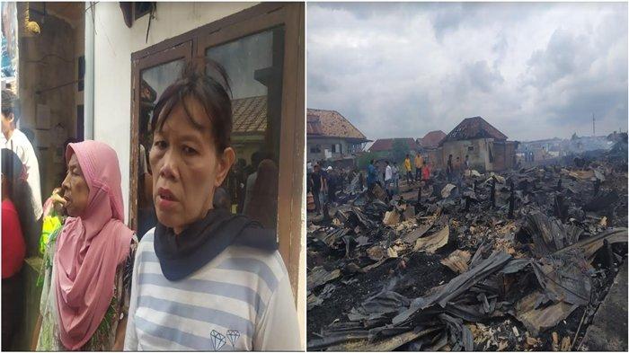 Kesedihan teramat sangat dirasakan korban kebakaran di Kelurahan 36 Ilir, Kecamatan Gandus Palembang. Salah satunya Nuna, simpanan Rp 1 juta terbakar.