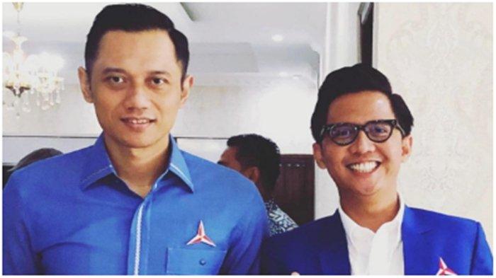 Ketua Umum Partai Demokrat Agus Harimurti Yudhoyono bersama Ketua DPC Partai Demokrat Ogan Ilir H Handry Pratama Putra SE