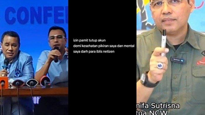 Ketua Umum National Corruption Watch (NCW) Hanifa Sutrisna mendadak pamit tutup akun usai menantang balik Hotman Paris dan Raffi Ahmad bongkar dugaan pencucian uang.