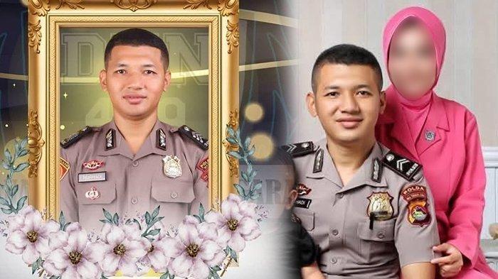 POLISI NTB TEWAS - (Kiri) Brigadir Muhammad Nurhadi yang tewas karena penganiayaan oleh dua orang atasannya di Mapolda NTB, di Gili Trawangan, Lombok Utara, 16 April 2025 dan (Kanan) Foto Brigadir Nurhadi bersama sang istri. Brigadir Nurhadi tewas diduga dibunuh oleh dua atasannya.
