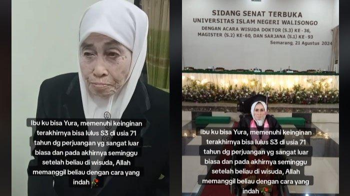Kisah Ibu di Semarang Lulus S3 Saat Usia 73 Tahun, Meninggal Dunia Seminggu Setelah Wisuda