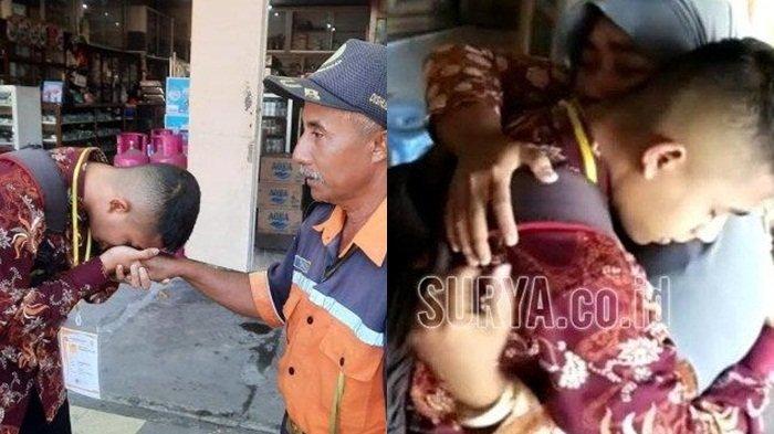 Kisah seorang anak juru parkir lolos seleksi polisi tengah viral dimedia sosial.
