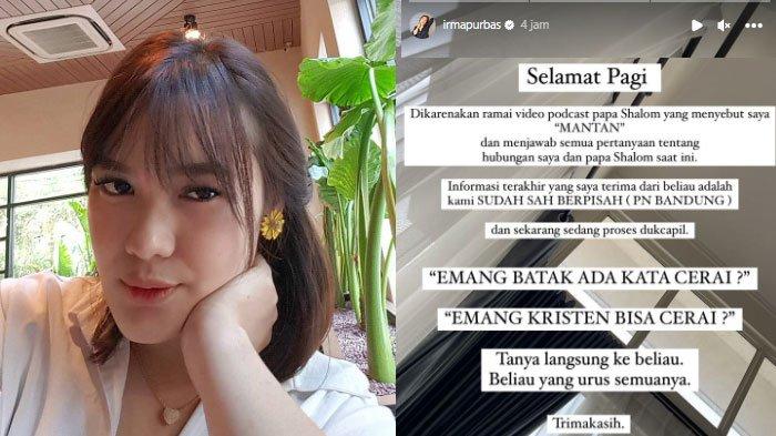 Klarifikasi Irma Purba Diisukan Pisah dengan Boris Bokir Usai Curhat di Live, Tegaskan Bercerai