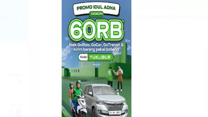 Kode promo Gojek terbaru spesial hari raya Idul Adha, 16-17 Juni 2024 dapatkan diskon besar-besaran hingga cashback GoFood.