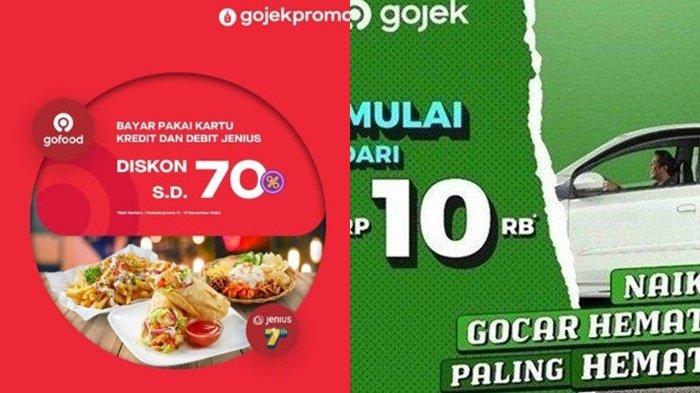 Kode promo Gojek terbaru spesial pertengahan bulan 13 November 2023 dapatkan diskon besar-besaran hingga cashback GoFood.