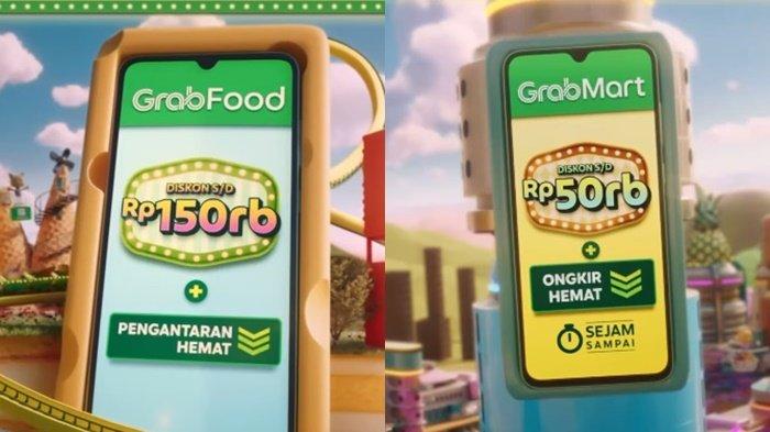 Kode promo Grab Indonesia yang menawarkan diskon hari ini, Jumat (3/11/2023). Grab mendapatkan Diskon atau cashback hingga 95 persen untuk transaksi