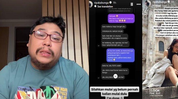 Komika Heri Horeh akhirnya muncul mengungkap permintaan maaf pada sang istri, Riyuka Bunga. mengaku menyesal karena chat dengan wanita lain