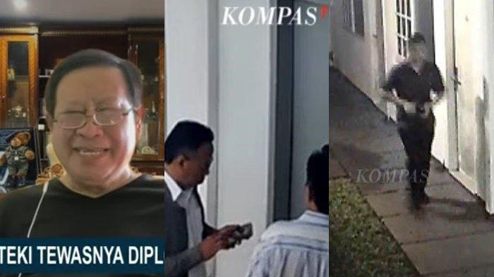 ANALISA EKS KABARESKRIM- (kiri) Komjen Pol Purn Susno Duadji menyebut sangat patut untuk dicurigai adanya keterlibatan pihak ketiga dalam kasus tewasnya Arya Daru Pangayunan. (tengah) Rekaman CCTV pemilik kos dan warga melihat kondisi pertama kali korban tewas. (kanan) Rekaman CCTV momen semalam sebelum Diplomat muda Kementrian Luar Negeri, Arya Daru Pangayunan ditemukan tewas di indekosnya.