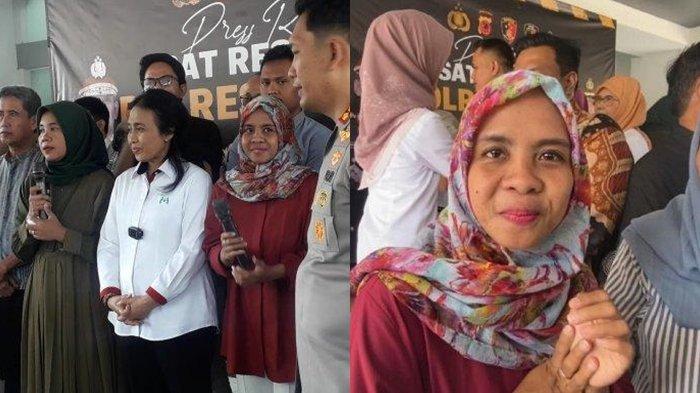 Konferensi pers penyerahan bayi tertukar kepada orang tua kandung masing-masing di Mako Polres Bogor, Jumat (29/9/2023).