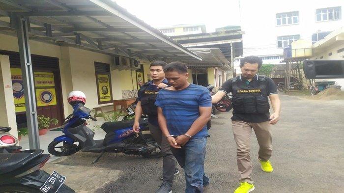 Dodi pelaku begal di Komplek Sentraland Residence Alang-Alang Lebar diamankan Polsek Sukarami, Palembang, Rabu (23/8/2023)