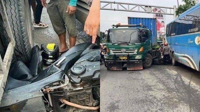 Kronologi Bripda Novandro cegah kecelakaan relakan motor Aerox hancur jadi ganjalan bus demi selamatkan warga.