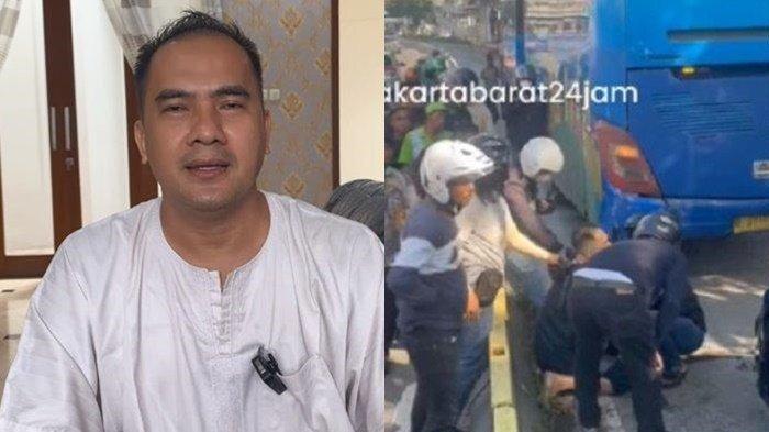 Kronologi Saipul Jamil ditangkap polisi di Jalur Busway di kawasan Jelambar, Grogol, Jakarta Barat, ramai di sosial media, menangis diseret polisi