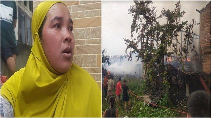 Kronologi kebakaran yang terjadi di Jalan PSI Sido Ing Kenayan Lorong Masjid Kelurahan 36 Ilir Kecamatan Gandus Palembang, Rabu (19/7/2023). Putri salah satu korban mengungkap warga sempat mendengar ada bunyi ledakan dari salah satu bedeng yang terbakar.