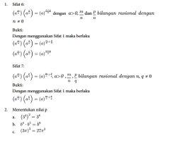 Kunci Jawaban Matematika Kelas 10 Latihan 1.1 Eksponen dan Logarima, soal nomor 1 dan 2.