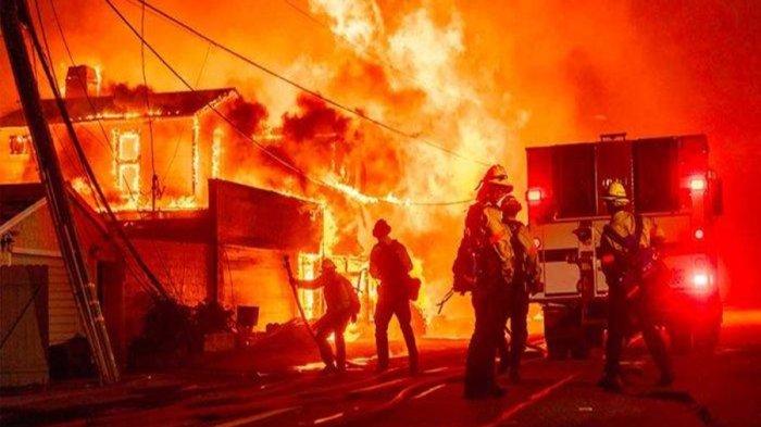 Los Angeles California, AS, tengah dilanda kebakaran sejak Selasa (7/1/2025).