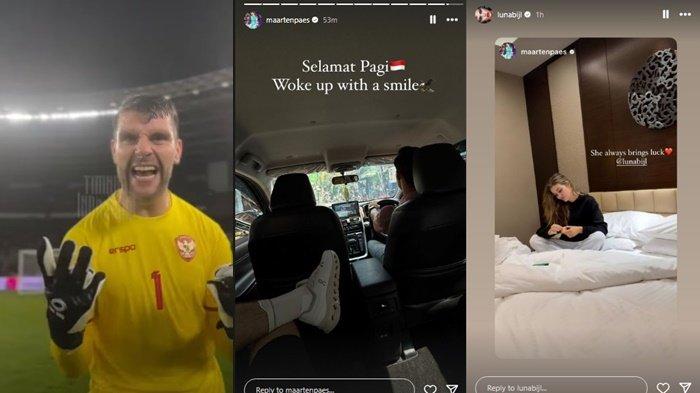 Maarten Paes menyambut pagi harinya dengan penuh senyuman suka cita usai Timnas Indonesia menang melawan Arab Saudi dengan skor 2-0.