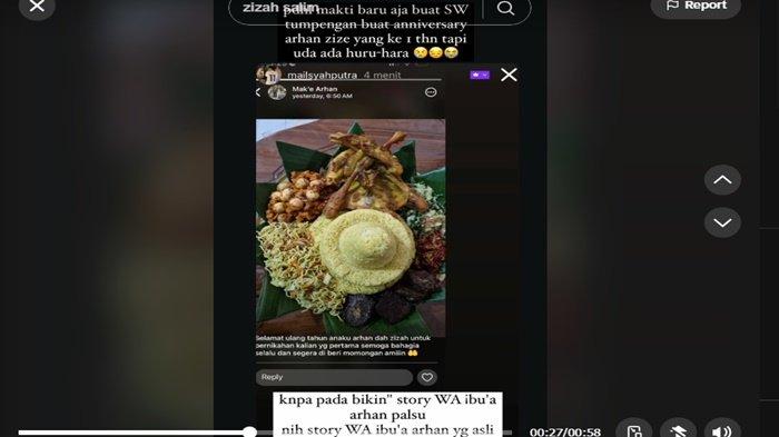 Mak'e panggilan akrab ibu Pratama Arhan justru memberikan ucapan selamat atas pernikahan anak dan menantunya, Azizah Salsha yang genap satu tahun.