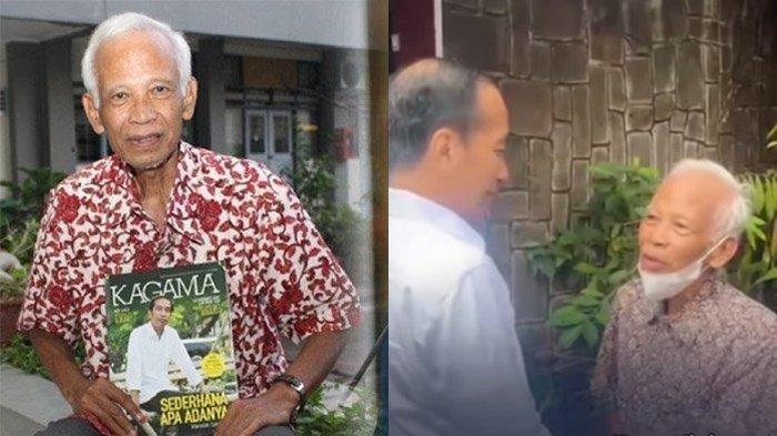 DOSEN PEMBIMBING JOKOWI- Kasmudjo saat dikunjungi Jokowi, Selasa (13/5/2025). Mengenal sosok Kasmudjo, dosen pembimbing Joko Widodo, saat kuliah di Fakultas Kehutanan, Universitas Gajah Mada (UGM).