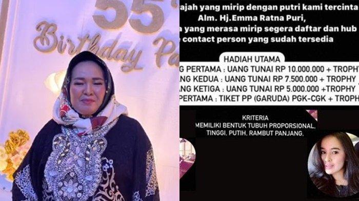 Mengenal sosok Mala Rosita (56), wanita asal Pangkalpinang, yang menggelar lomba mirip dengan putrinya, korban tragedi jatuhnya Lion Air JT 610 2018