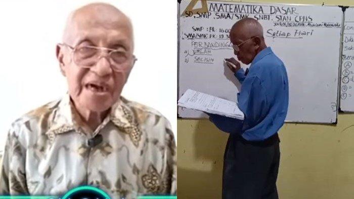 Meski telah pensiun sekitar 20 tahun lalu, Mbah Melan memiliki alasan tersendiri mengapa masih semangat mengajar matematika dari live tiktok