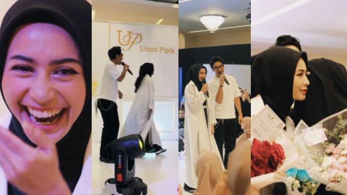 Momen Sintya Marisca Salah Tingkah Dinyanyikan Inikah Cinta oleh Abidzar AlGhifari, Tersenyum Malu
