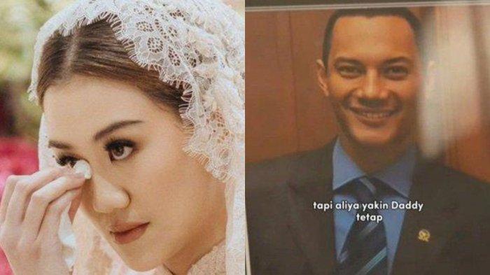 Momen haru tangisan pecah Aaliyah sampaikan pesan haru jelang nikah dengan Thariq Halilintar, minta restu ke almarhum Adjie Massaid, tatap foto sang ayah