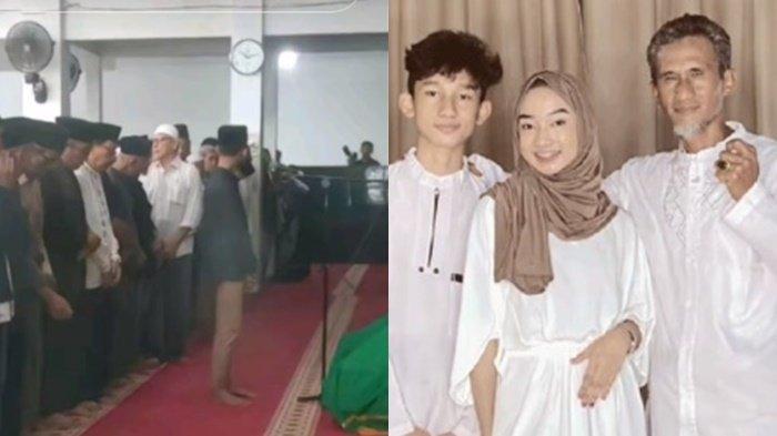 Momen pilu terjadi saat adik satu-satunya, Zharfa menjadi imam salat jenazah sang kakak, Zhafirah Zahrim di masjid, Tampak ramai dihadiri para pelayat
