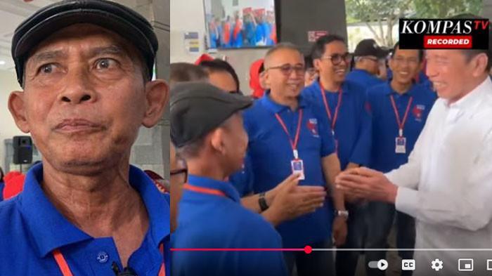 REUNI ANGKATAN UGM- Momen yang cukup menggelitik saat Jokowi bertemu dengan teman bernama Mulyono (kiri) di acara Reuni UGM, Ia mengaku tak tahu namanya dikaitkan dengan Jokowi