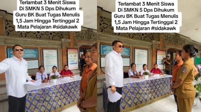 Nasib Guru SMKN 5 Denpasar Hukum 1,5 Jam Siswa Telat 3 Menit, Terancam Sanksi