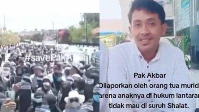 Nasib guru SMK di Sumbawa, Nusa Tenggara Barat Akbar Sarosa dilaporkan salah satu wali murid gegera hukum siswa tak salat.
