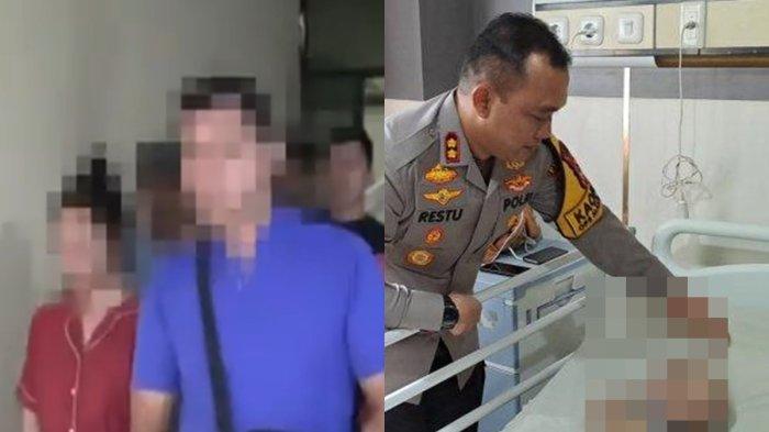BOCAH DISEKAP- Orang tua yang tega menyekap anakanya (kiri). (kanan) Kapolres Pelabuhan Makassar, AKBP Restu Wijayanto saat menjenguk korban penyekapan di RS Bhayangkara Makassar, Jl Mappaodang, Kecamatan Tamalate, Makassar, Jumat (7/2/2025). Saudara kandung, perempuan berinisial SF (9) dan adik laki-laki berinisial IS (8) menjadi korban penyekapan ayah dan ibunya.