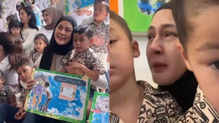 Paula Verhoeven kembali merasakan kebahagiaan bisa menghabiskan waktu bersama kedua putranya, Kiano dan Kenzo merayakan hari ibu, tangisnya pecah