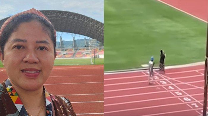 Rara Pawang Hujan di di Stadion Harapan Bangsa, Banda Aceh. Penjabat (Pj) Gubernur Aceh, Safrizal ZA, angkat bicara setelah memulangkan pawang hujan Rara Istiani Wulandari alias Mbak Rara dari Aceh.