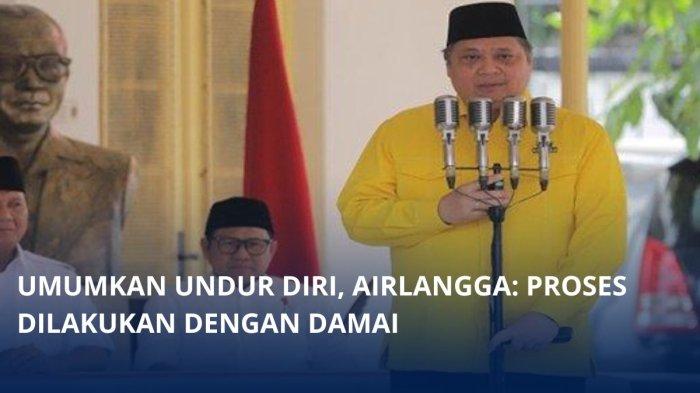 Pernyataan Airlangga Hartarto yang mengumumkan resmi mundur sebagai Ketua Umum Partai Golkar. Menyatakan resmi mundur sejak Sabtu (10/8/2024) malam