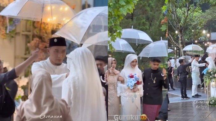 SAH MENIKAH- Pesepakbola Gunawan Dwi Cahyo resmi menikah dengan pujaan hatinya, Alya Nabila, secara intimate di salah satu hotel mewah di Bogor, Jawa Barat