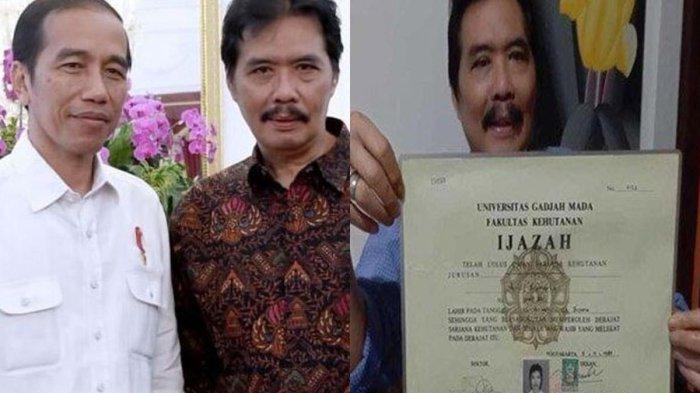 IJAZAH JOKOWI - Potret eks Kadis Kehutanan NTB, Andi Pramaria. Dia membela Jokowi terkait polemik ijazah. Andi Pramaria mengaku sebagai teman satu angkatan dan sama-sama wisuda dengan Jokowi.