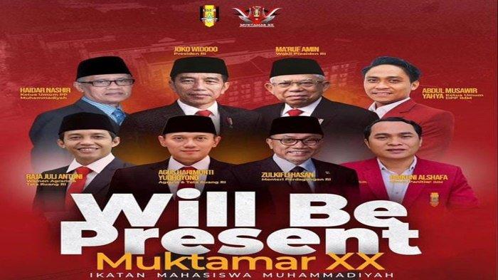 Presiden Jokowi bersama rombongan dijadwalkan akan menghadiri Muktamar XX Ikatan Mahasiswa Muhammadiyah (IMM) di Palembang hari ini, Jumat (1/3/2024)