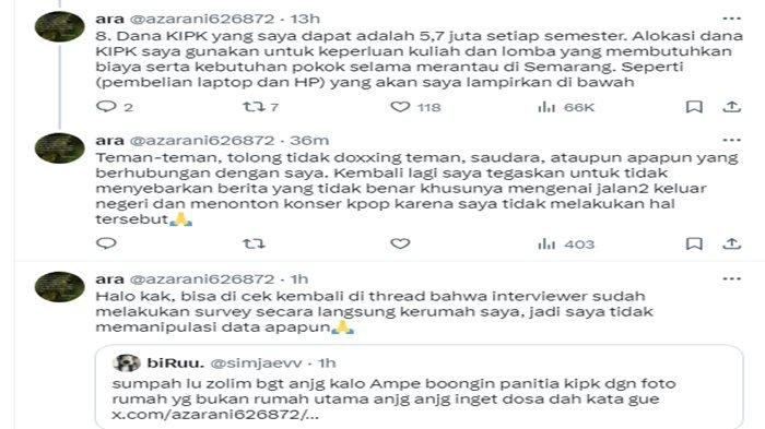 Ramadha Azzahra Maharani, salah satu mahasiswi Universitas Diponegoro (Undip)