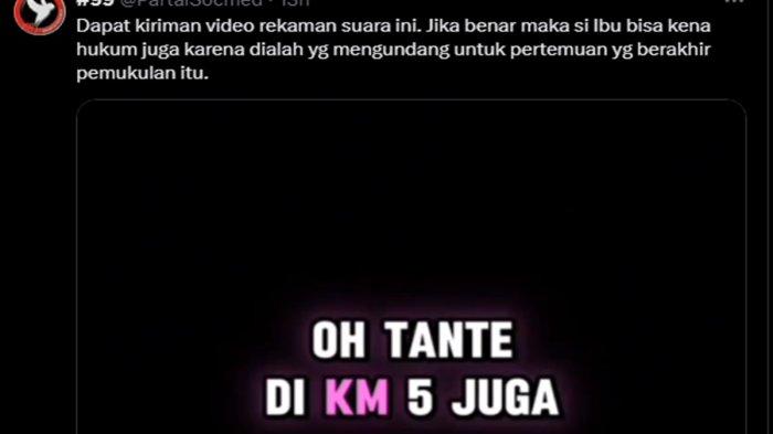 Rekaman diduga suara Luthfi sebelum dianiaya sopir LD.