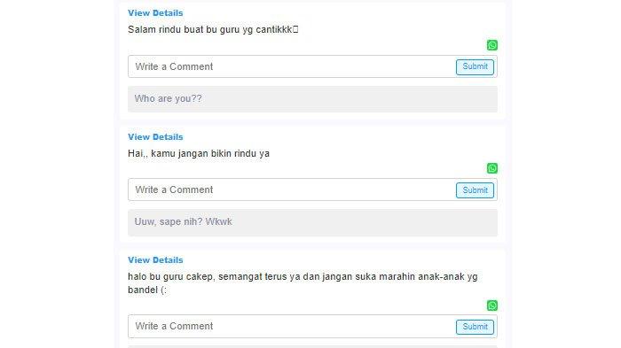 Sebagian pihak diduga murid mengungkapkan pesan duka atas kepergian Rosiya Aprilia