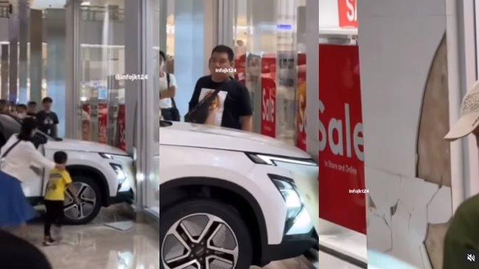 Sebuah video bocah diduga menabrak tembok di salah satu mall setelah menginjak pedal gas mobil yang dipamerkan viral di media sosial.