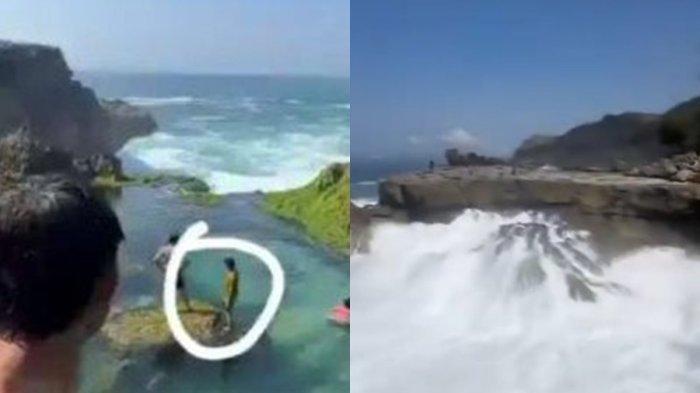 Seorang siswa kampung Inggris Kediri asal Sumatera Utara hilang di Pantai Kedung Tumpang di Desa/Kecamatan Pucanglaban, Kabupaten Tulungagung, Jawa Timur pada Minggu (13/10/2024).