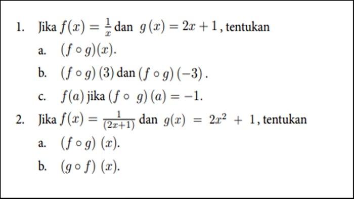 Soal nomor 1 dan 2 Matematika Kelas 11 SMA Halaman 30 Kurikulum Merdeka, Latihan 1.4.