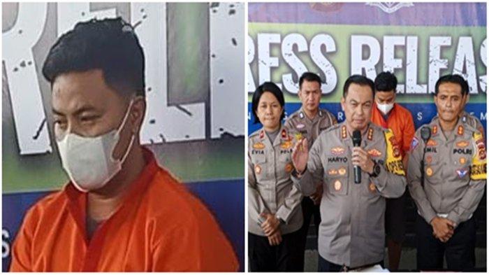 Dwiki Arif Samriano (29) sopir mobil yang menabrak ojol dan penumpang hingga tewas yang bersangkutan positif konsumsi obat-obatan. Pelaku dihadirkan saat rilis perkara oleh Kapolrestabes Palembang, Kombes Pol Harryo Sugihhartono, Selasa (20/2/2024).