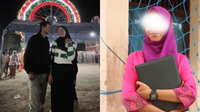 Sosok Andre Armanda (22), tega bunuh Rosiya Aprilia,calon istrinya, guru SD Negeri 8 Tanjung Raya, Kabupaten Mesuji, Lampung ditemukan tewas di mess